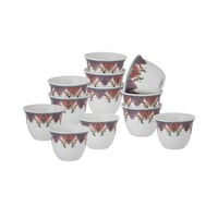 طقم فناجين قهوة سعودية بورسلين 12 قطعة