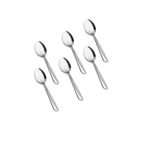 طقم ملاعق استيل ياباني فضي 30 قطعة