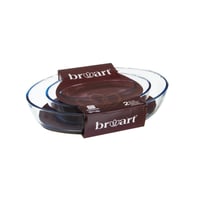 طقم صواني فرن بايركس تركي بيضاوي قطعتين