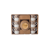 فناجين قهوة تركي صحن خشب 12 قطعة