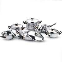 طقم قدور ستانلس ستيل 12 قطعة