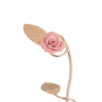 صحن تقديم مع ستاند معدن لون ذهبي