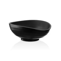 زبدية تقديم ميلامين 24 سم أسود مطفي