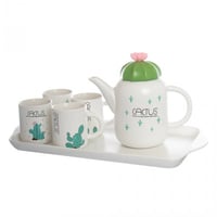 طقم شاي بورسلين 7 قطع