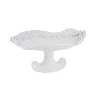 صحن حلاوة سيراميك بقاعدة ديكور طيور