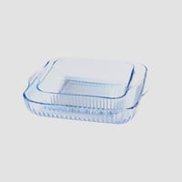 طقم صواني فرن بايركس تركي مربع قطعتين