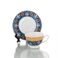 طقم فنجان اسبريسو قطعتين ملون