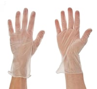 قفاز فينيل بدون بودر أبيض كرتون 1000 حبة