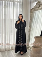 عباية روز تطريز خريفي