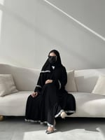 عباية آسيا بتطريز انيق