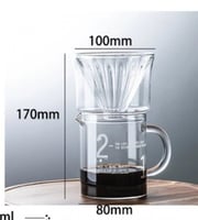 أدوات ترشيح القهوة زجاجيه V60 #1