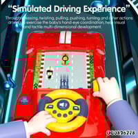 محاكي القيادة التفاعلي للأطفال 2 في 1: تنمية وسباق
