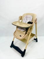 كرسي طعام ومهد ‎3-في-1 من بورباي - قابل للتعديل وا...