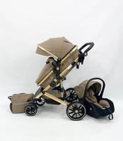 عربة أطفال بورباي 4‑في‑1 – من عربة إلى كرسي هزاز،...