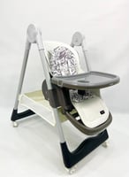 كرسي طعام ومهد ‎3-في-1 من بورباي - قابل للتعaديل و...