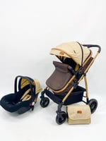 طقم عربة أطفال 4 *1 عربة للسفر سرير كريكوت وكرسي س...