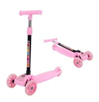 سكوتر دفع 3 عجلات - وردي