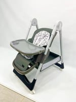 كرسي طعام ومهد ‎3-في-1 من بورباي - قابل للتعديل وا...