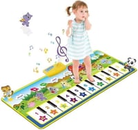 سجادة بيانو أرضي تفاعلي للأطفال - 8 أصوات آلات موس...