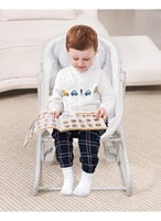 ماستيلا سرير أطفال كهربائي 4-في-1 يهتز بتحكم باللم...