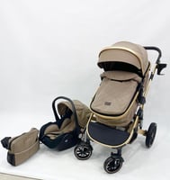 عربة أطفال بورباي 4‑في‑1 – من عربة إلى كرسي هزاز،...