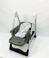 كرسي طعام ومهد ‎3-في-1 من بورباي - قابل للتعديل وا...