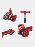 سكوتر أطفال 2 في 1 مع مقعد قابل للطي - سكوتر ثلاثي...