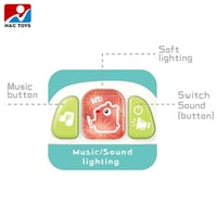 ممشى DEHKAH التعليمي 2-في-1 يجلس-إلى-وقوف مع لوح ر...
