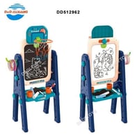 حامل لوحات 4 في 1 للأطفال - لوح سبورة، لوحة رسم، س...