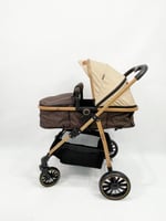 طقم عربة أطفال 4 *1 عربة للسفر سرير كريكوت وكرسي س...