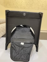 سرير أطفال محمول 120*70 سم مع سلة تخزين، سرير متعد...