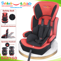 مقعد سيارة بيبي جو قابل للتعديل باللونين الأحمر وا...