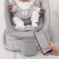 كرسي هزاز للبيبي والرضع 4 في 1 من ماستيلا مزود بحا...