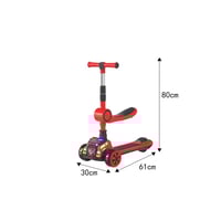 سكوتر أطفال 2 في 1 مع مقعد قابل للطي - سكوتر ثلاثي...