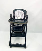 كرسي طعام ومهد ‎3-في-1 من بورباي - قابل للتعديل وا...