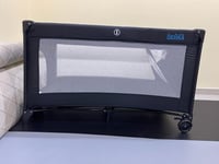 سرير أطفال محمول 120*70 سم مع سلة تخزين، سرير متعد...