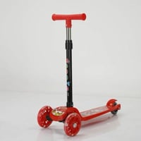 سكوتر دفع 3 عجلات - أحمر