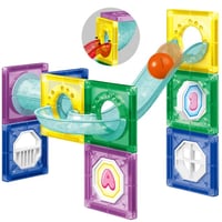 مجموعة مكعبات المسار المغناطيسية - لعبة تركيب كرات...