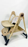 كرسي طعام ومهد ‎3-في-1 من بورباي - قابل للتعديل وا...