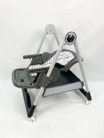 كرسي طعام ومهد ‎3-في-1 من بورباي - قابل للتعديل وا...