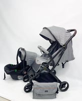 عربة أطفال 3 في 1 مزودة بكرسي سيارة وحقيبة للأم من...