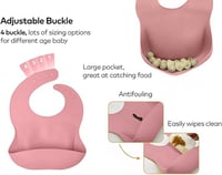 مجموعة اطعام اطفال من السيليكون مكونة من6 قطع، طبق...