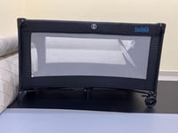 سرير أطفال محمول 120*70 سم مع سلة تخزين، سرير متعد...