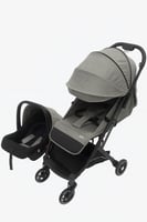 عربة أطفال بورباي 2 في 1 مع مقعد سيارة | خفيفة الو...