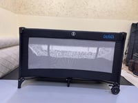 سرير أطفال محمول 120*70 سم مع سلة تخزين، سرير متعد...