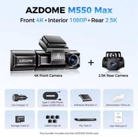 بكج داش كام ازدوم AZDOME M550 MAX – كاميرا 4K امام...