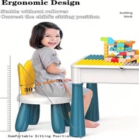 طاولة المكعبات الذكية للأطفال – 130 قطعة من المرح...