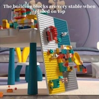 طاولة المكعبات الذكية للأطفال – 130 قطعة من المرح...