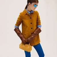 حقيبة ميوميو أصفر مخمل - miumiu