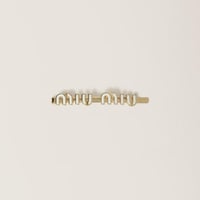 مجموعة مشبك شعر معدني مطلي - miumiu